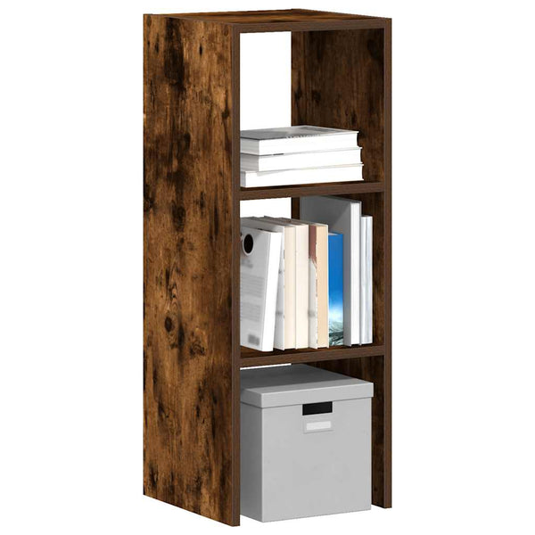 Stapelbares Bücherregal Räuchereiche 30x30x80 cm