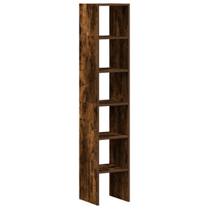 Bücherregale 2er-Set, stapelbar, Räuchereiche