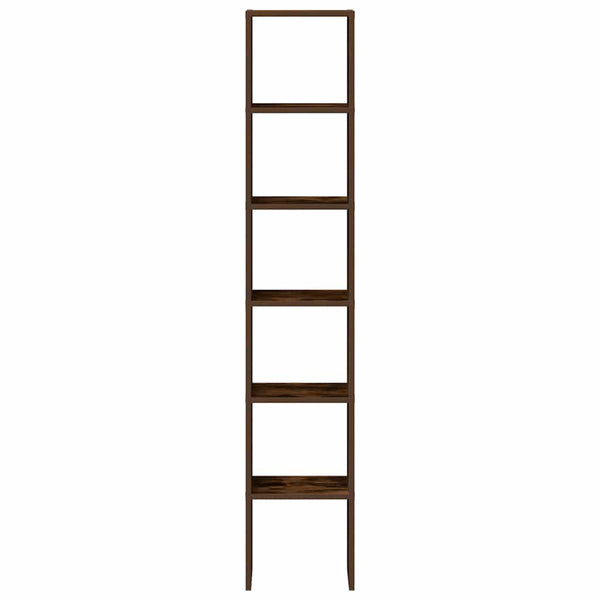Bücherregale 2er-Set, stapelbar, Räuchereiche