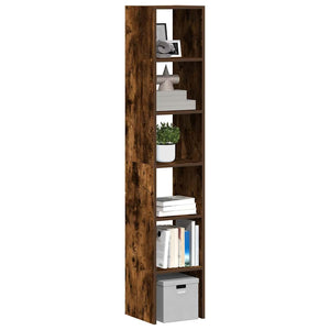 Bücherregale 2er-Set, stapelbar, Räuchereiche