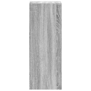 Stapelbares Bücherregal Grau Sonoma 30x30x80 cm