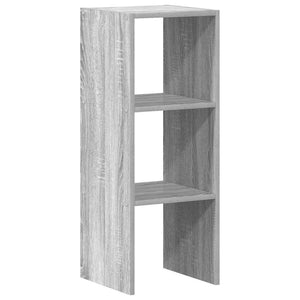 Stapelbares Bücherregal Grau Sonoma 30x30x80 cm