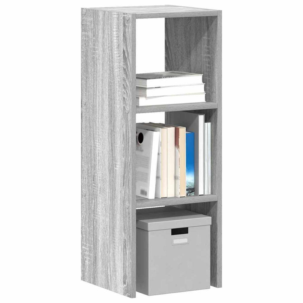 vidaXL Stackable Bookshelf Gray Sonoma 30x30x80 cm Engineered Wood