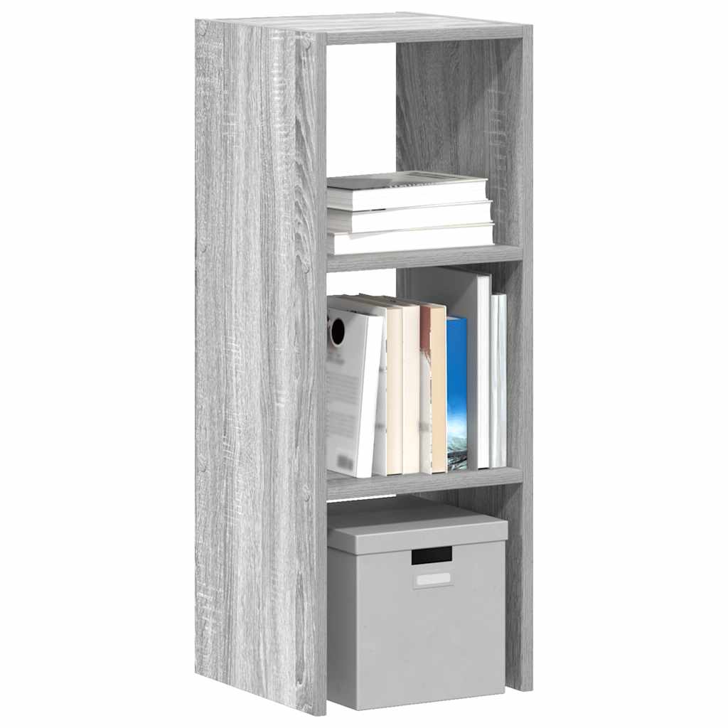 Stapelbares Bücherregal Grau Sonoma 30x30x80 cm