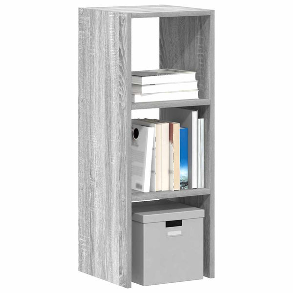 Stapelbares Bücherregal Grau Sonoma 30x30x80 cm