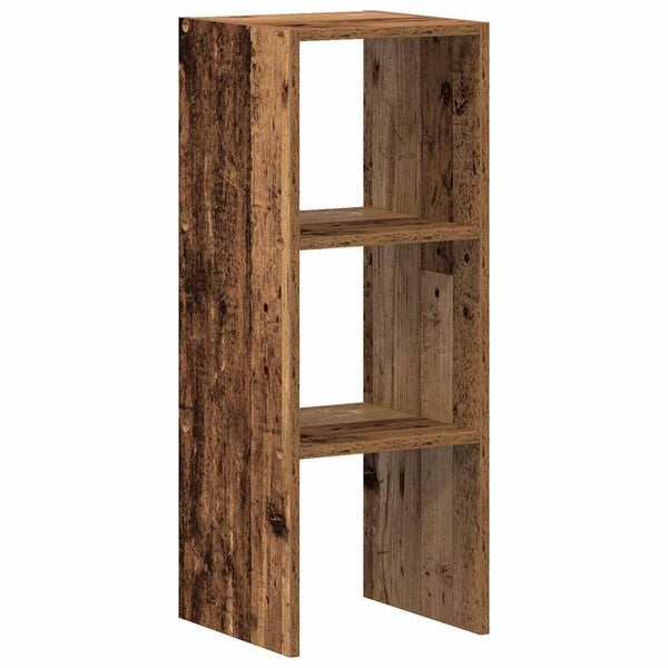 Stapelbares Bücherregal Altholz-Optik 30x80 cm