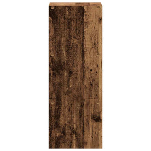 Stapelbares Bücherregal Altholz-Optik 30x80 cm