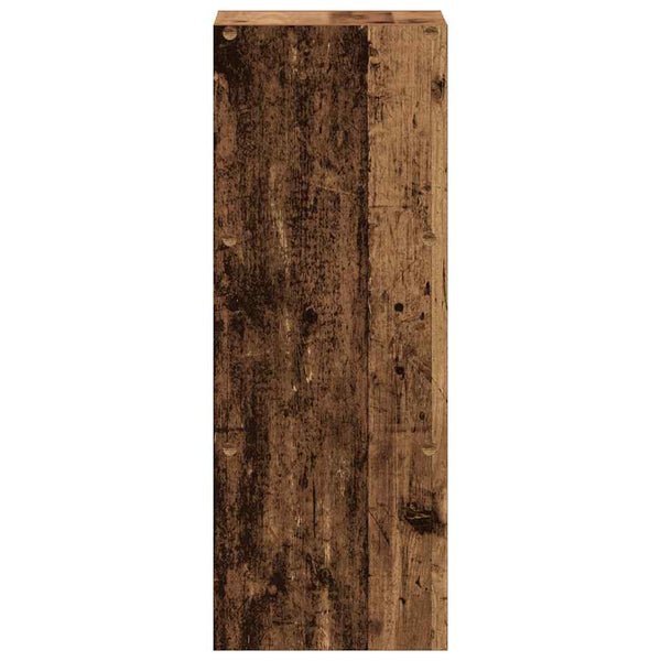 Stapelbares Bücherregal Altholz-Optik 30x80 cm