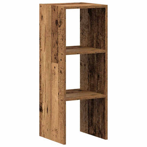 Stapelbares Bücherregal Altholz-Optik 30x80 cm