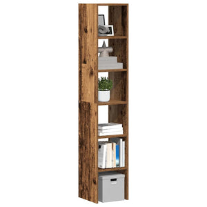 Stapelbare Bücherregale 2er Set Altholz-Optik