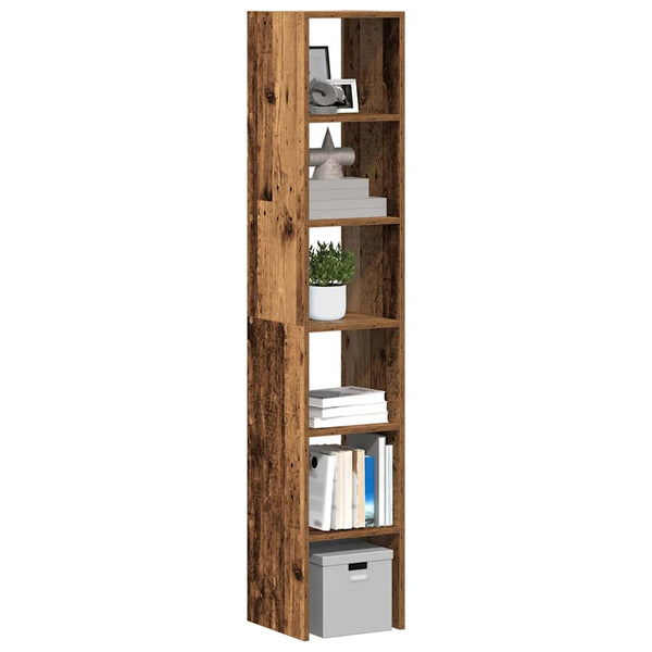 Stapelbare Bücherregale 2er Set Altholz-Optik