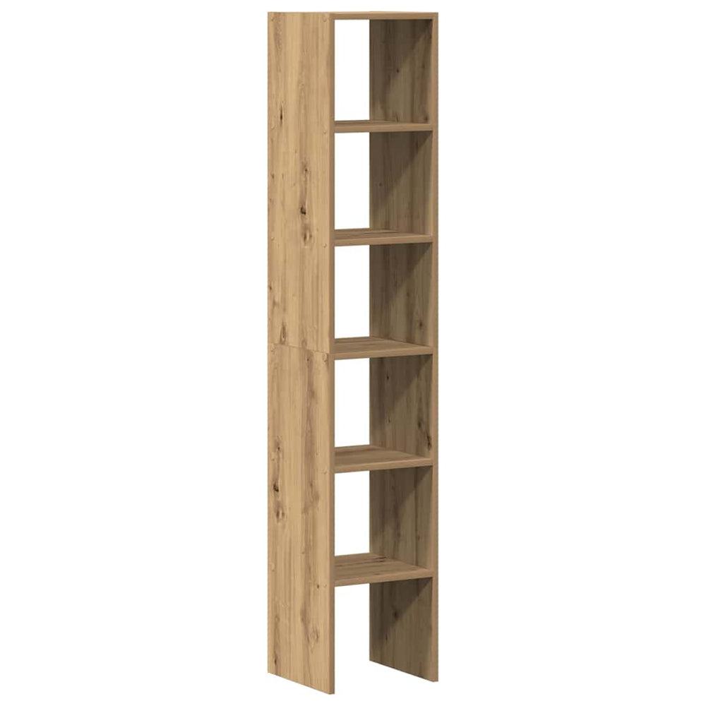 vidaXL Bookcases 2 pcs. Stackable Artisan Oak 30x30x80 cm