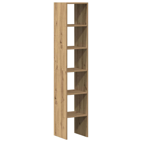 Stapelbare Bücherregale, 2er-Set, Artisan-Eiche