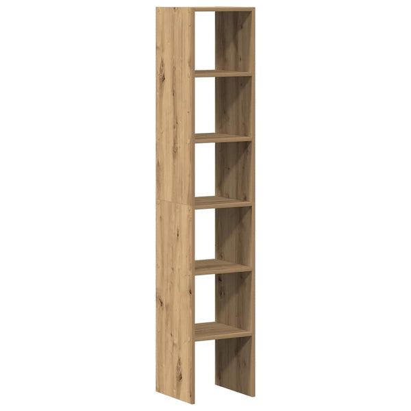 Stapelbare Bücherregale, 2er-Set, Artisan-Eiche