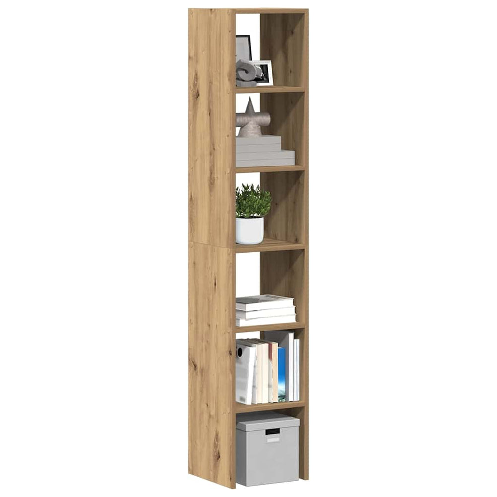 vidaXL Bookcases 2 pcs. Stackable Artisan Oak 30x30x80 cm