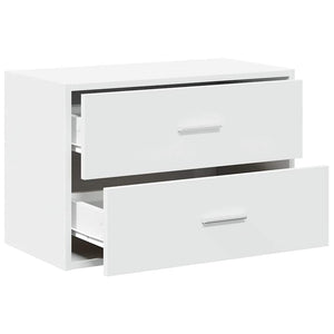 Weißer Schrank mit 2 Schubladen