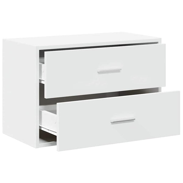 Weißer Schrank mit 2 Schubladen