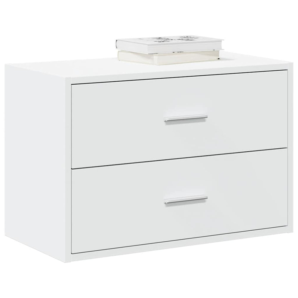 Weißer Schrank mit 2 Schubladen
