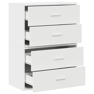 Schränke mit Schubladen, 2er Set, Weiß