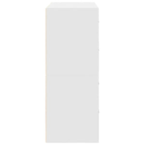 Schränke mit Schubladen, 2er Set, Weiß