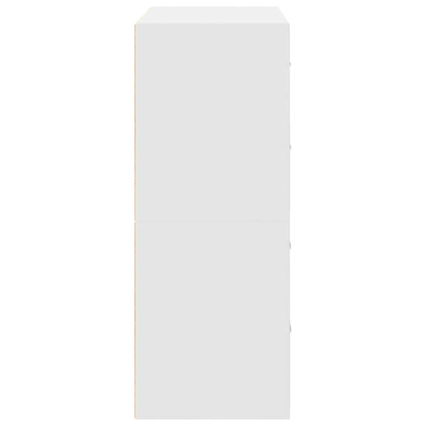 Schränke mit Schubladen, 2er Set, Weiß