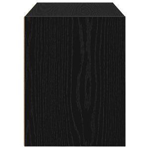 vidaXL Armoire avec 2 tiroirs Noir aspect chêne 60x31x40 cm