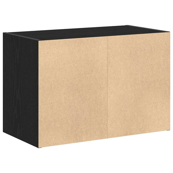 vidaXL Armoire avec 2 tiroirs Noir aspect chêne 60x31x40 cm