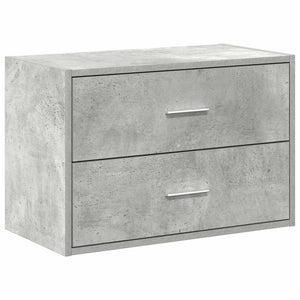 Schrank Betongrau mit 2 Schubladen