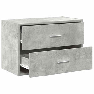 Schrank Betongrau mit 2 Schubladen