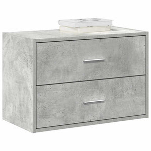 Schrank Betongrau mit 2 Schubladen