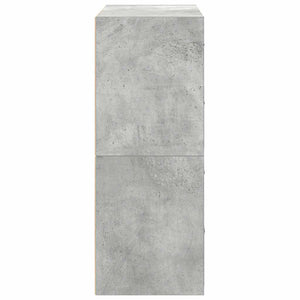 Schränke mit Schubladen, 2er Set, Betongrau