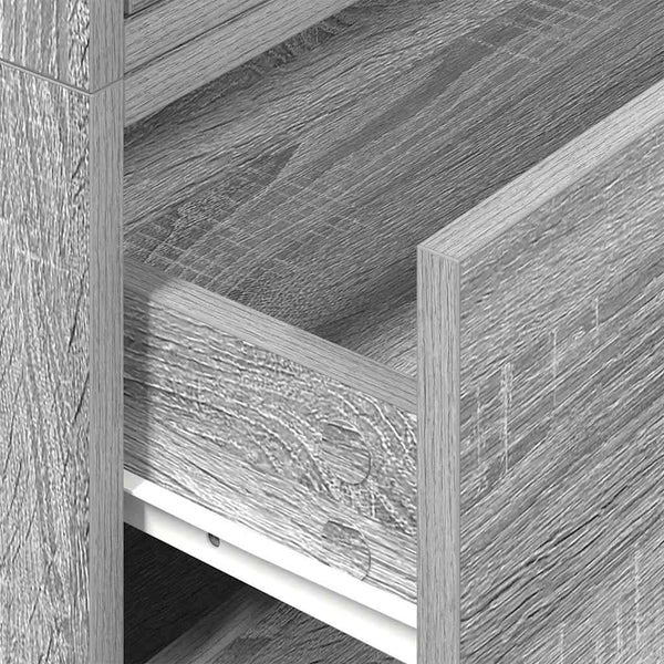Schränke mit Schubladen, 2er Set, Grau Sonoma