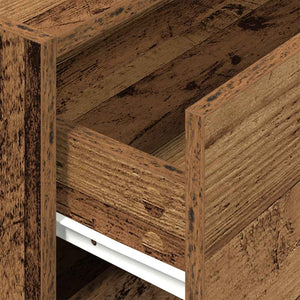 Schrank mit 2 Schubladen Altholz-Optik