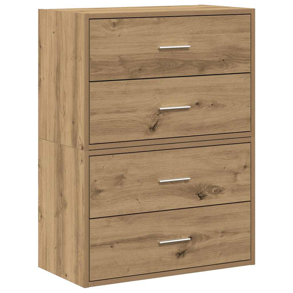 Schränke mit 2 Schubladen Artisan-Eiche