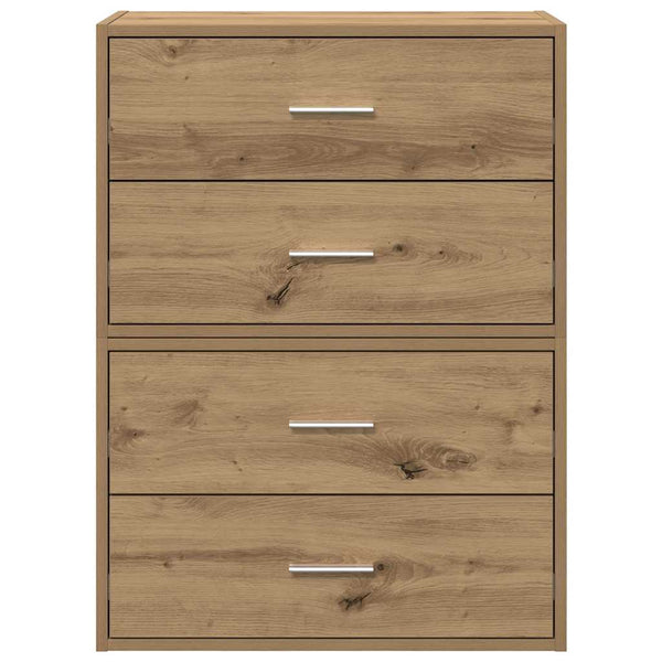 Schränke mit 2 Schubladen Artisan-Eiche