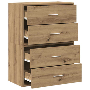 Schränke mit 2 Schubladen Artisan-Eiche