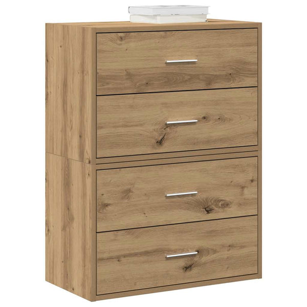 Schränke mit 2 Schubladen Artisan-Eiche