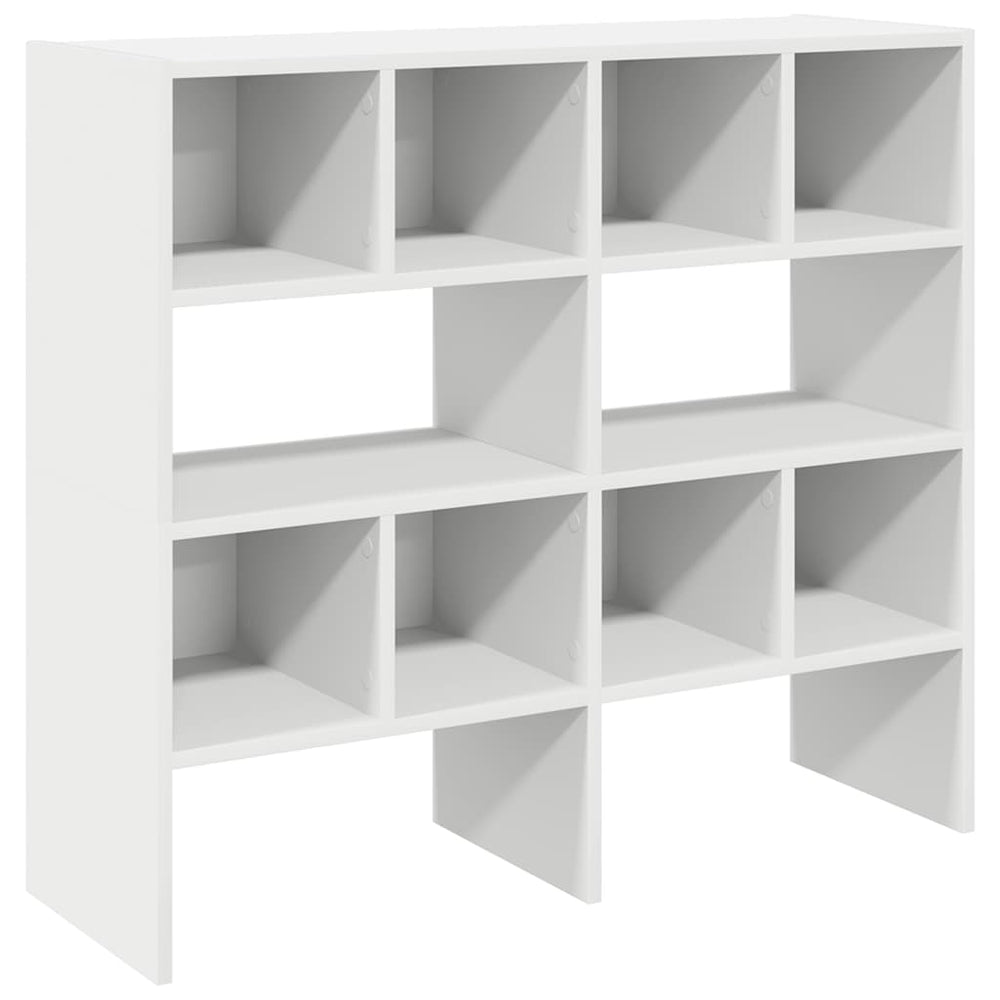 vidaXL Étagères à chaussures 2 pcs. Empilables Blanc 89,5x30x40 cm