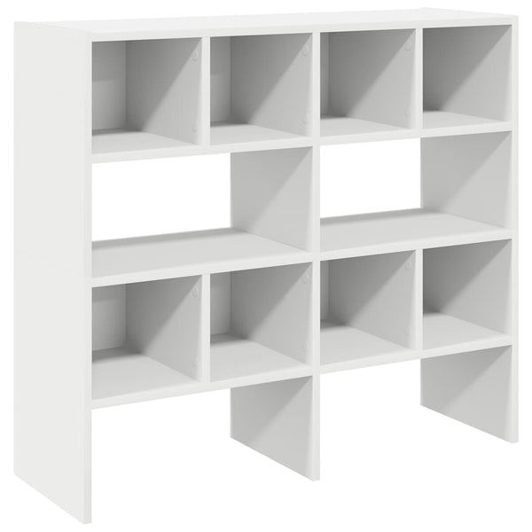 Stapelbare Schuhregale, 2er-Set, Weiß