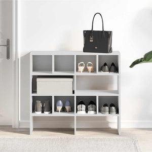 Stapelbare Schuhregale, 2er-Set, Weiß