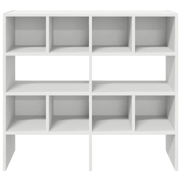 Stapelbare Schuhregale, 2er-Set, Weiß