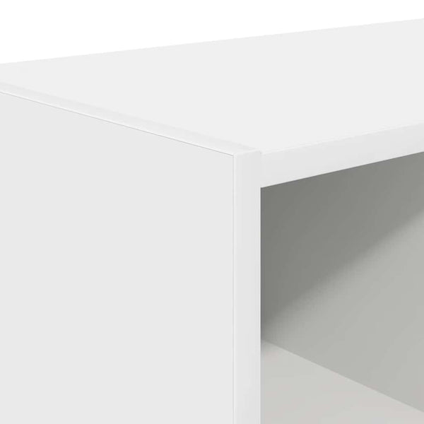 Stapelbare Schuhregale, 2er-Set, Weiß