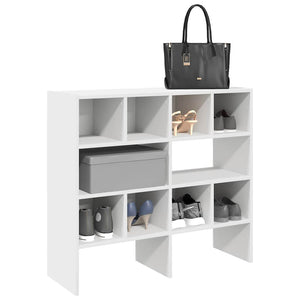 Stapelbare Schuhregale, 2er-Set, Weiß