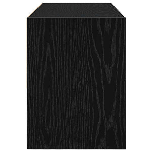 Stapelbares Schuhregal Schwarz Eiche