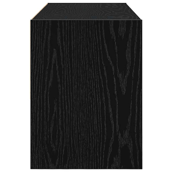 Stapelbares Schuhregal Schwarz Eiche