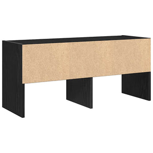 Stapelbares Schuhregal Schwarz Eiche