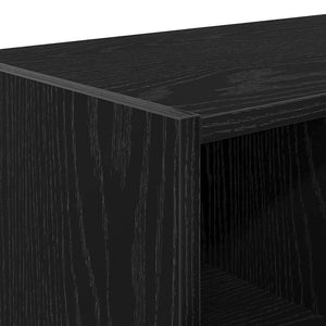Stapelbares Schuhregal Schwarz Eiche