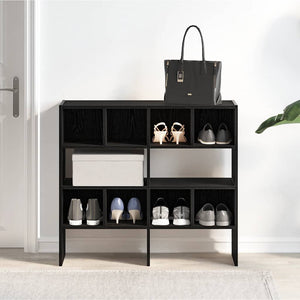 Stapelbare Schuhregale, 2er-Set, Eichenoptik