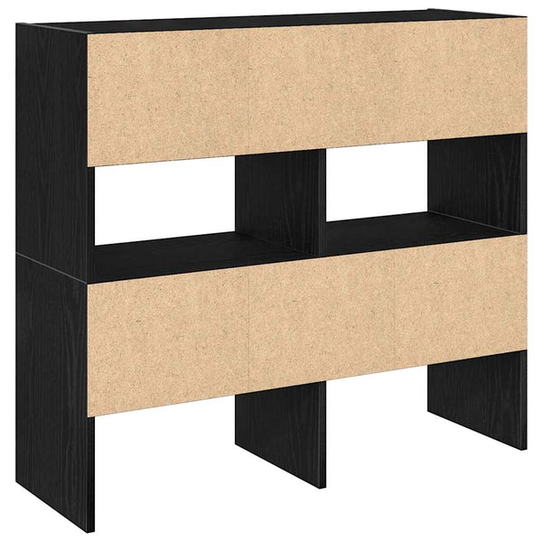 Stapelbare Schuhregale, 2er-Set, Eichenoptik