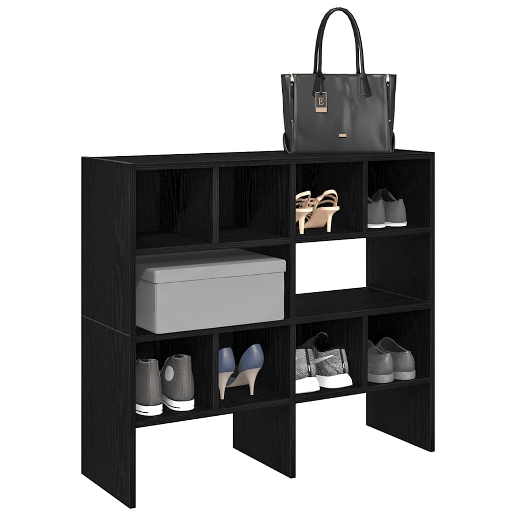 Stapelbare Schuhregale, 2er-Set, Eichenoptik